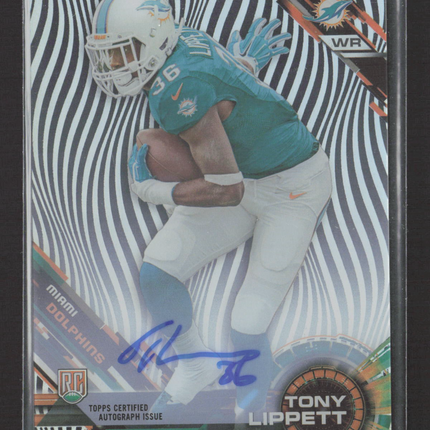 2015 Topps High Tek Tony Lippett #HT-TL Waves RC Auto