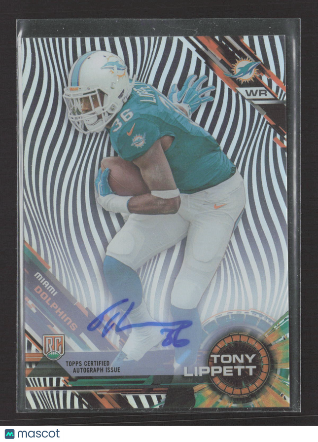 2015 Topps High Tek Tony Lippett #HT-TL Waves RC Auto