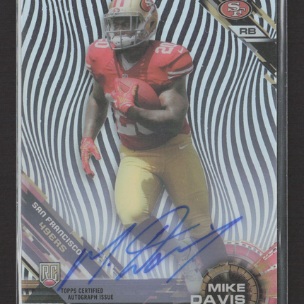 2015 Topps High Tek Mike Davis #HT-MD Zebra RC Auto