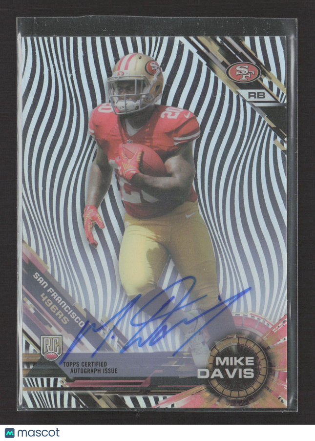 2015 Topps High Tek Mike Davis #HT-MD Zebra RC Auto