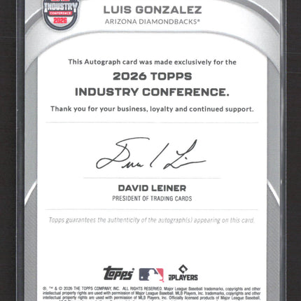 2026 Topps Industry Conference Luis Gonzalez #ICLG Auto