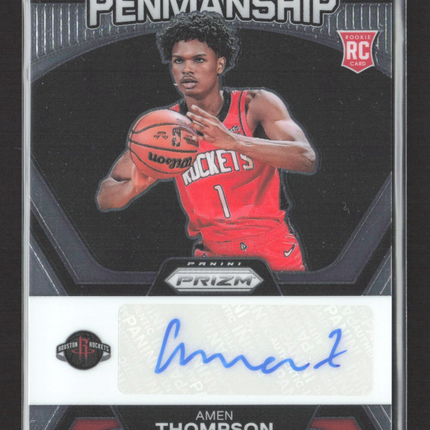2023 Panini Prizm Rookie Penmanship Amen Thompson #RP-AMN RC Auto