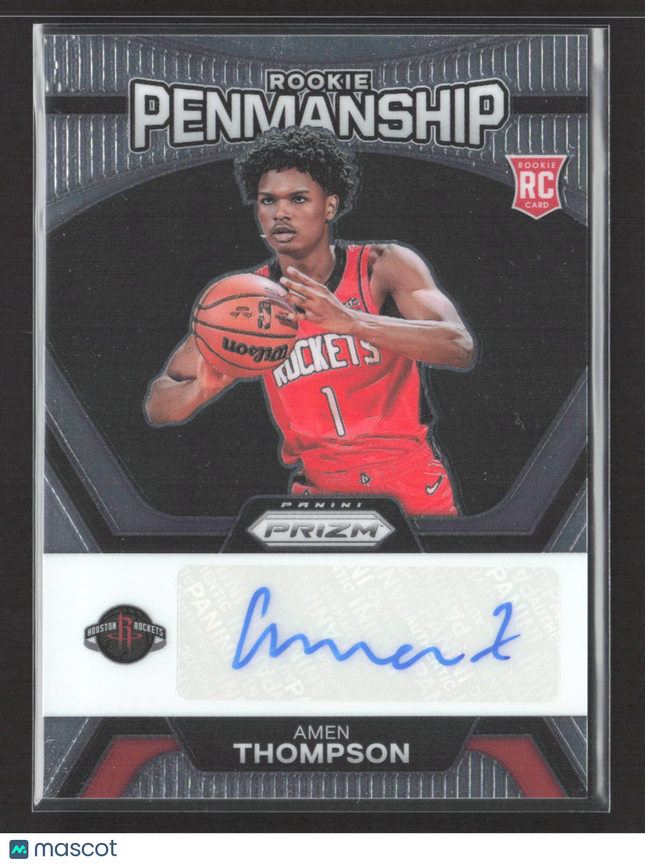 2023 Panini Prizm Rookie Penmanship Amen Thompson #RP-AMN RC Auto
