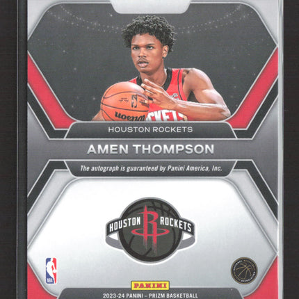 2023 Panini Prizm Rookie Penmanship Amen Thompson #RP-AMN RC Auto