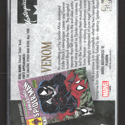 2024 SkyBox Marvel Masterpieces '92 Platinum Venom #97