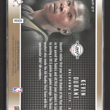 2008 Upper Deck MVP Kevin Durant #MVP-27