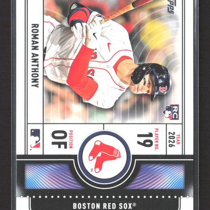 2026 Topps Big Ticket Player Roman Anthony #BTP-23 RC