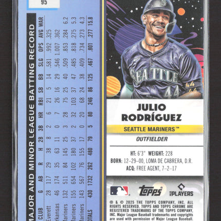 2025 Topps Chrome Cosmic Julio Rodriguez #95