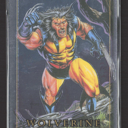 1992 SkyBox Marvel Masterpieces Platinum #94 Wolverine