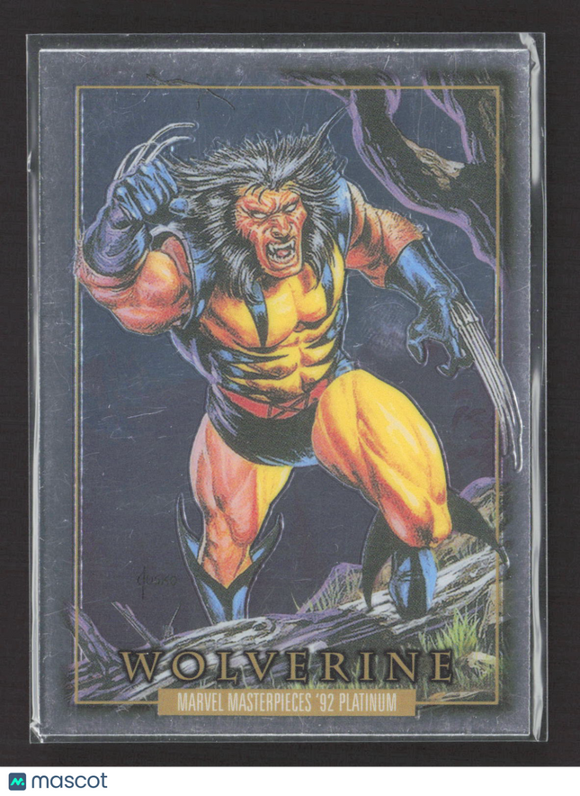 1992 SkyBox Marvel Masterpieces Platinum #94 Wolverine