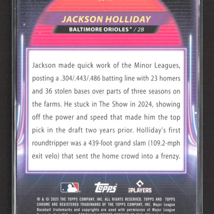 2025 Topps Chrome Ultraviolet Beam Jackson Holliday #UB-17