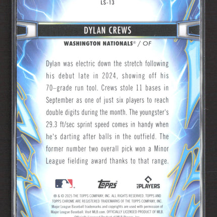 2025 Topps Chrome Light Speed Dylan Crews #LS-13 RC
