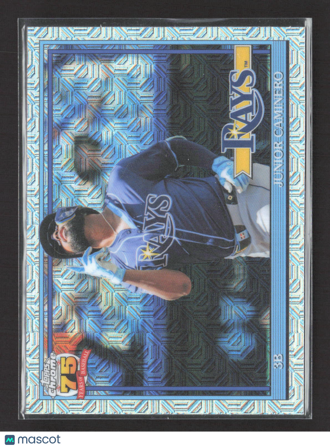 2024 Topps Chrome Silver Pack Mojo Refractor Junior Caminero #91C-2