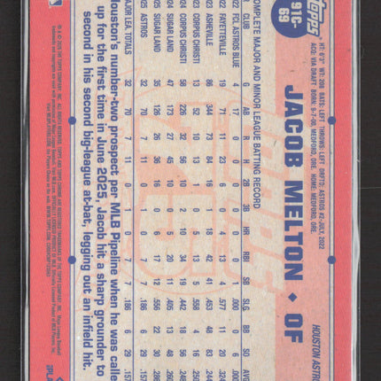 2023 Topps Chrome 75 Years Jacob Melton #91C-69 Silver Mojo Refractor RC