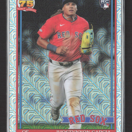 2023 Topps Chrome 75 Years Jhostynxon Garcia #91C-23 Mega Box Mojo Refractor RC