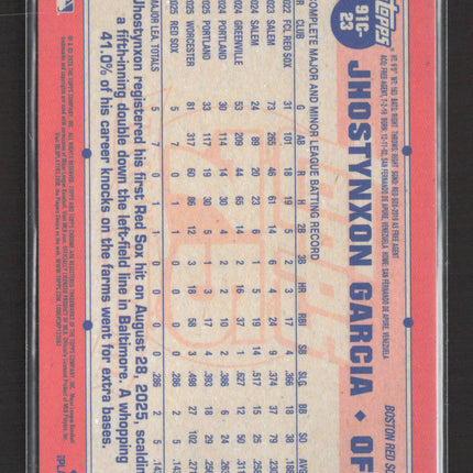 2023 Topps Chrome 75 Years Jhostynxon Garcia #91C-23 Mega Box Mojo Refractor RC