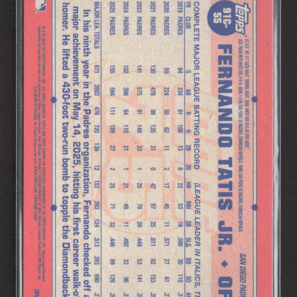 2026 Topps Chrome Silver Pack Mojo Refractor Fernando Tatis Jr. #91C-55