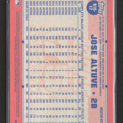 2026 Topps Chrome 75 Years of Baseball Jose Altuve #91C-17 Silver Mojo Refractor