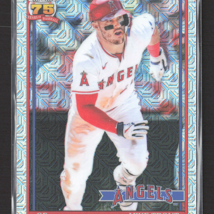 2026 Topps Chrome 75 Years Mike Trout #91C-42 Mega Mojo Refractor