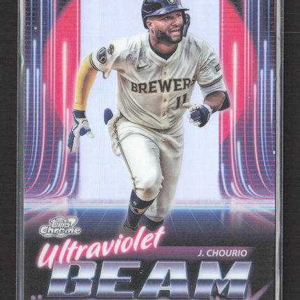 2025 Topps Chrome Ultraviolet Beam Jackson Chourio #UB-18