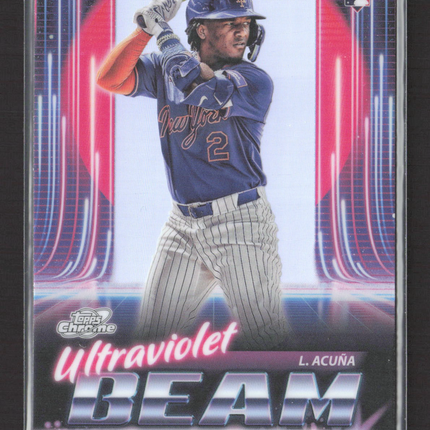 2025 Topps Chrome Ultraviolet All-Stars Luisangel Acuna #UB-13 RC