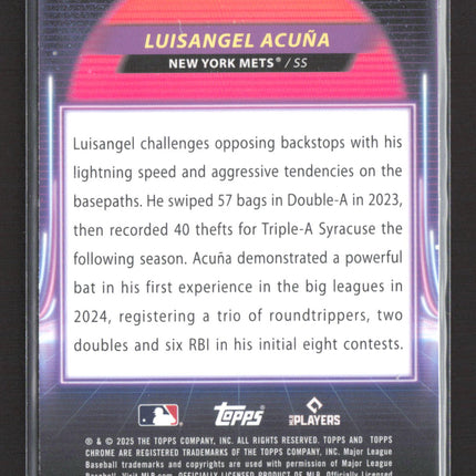 2025 Topps Chrome Ultraviolet All-Stars Luisangel Acuna #UB-13 RC