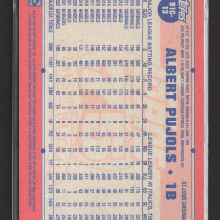 2026 Topps Chrome Platinum Anniversary Albert Pujols #91C13 Mojo Refractor