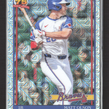2026 Topps Chrome Silver Mojo Refractor Matt Olson #91C-76