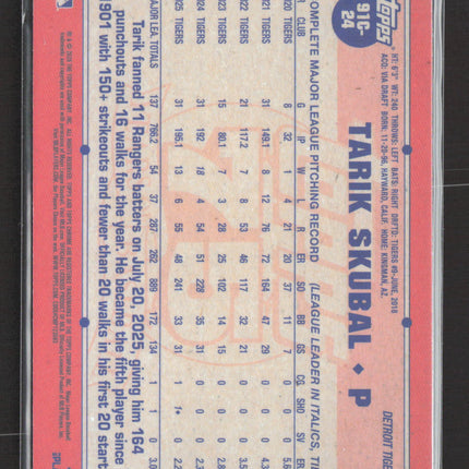 2026 Topps Chrome Silver Pack Mojo Refractor Tarik Skubal #91C-24