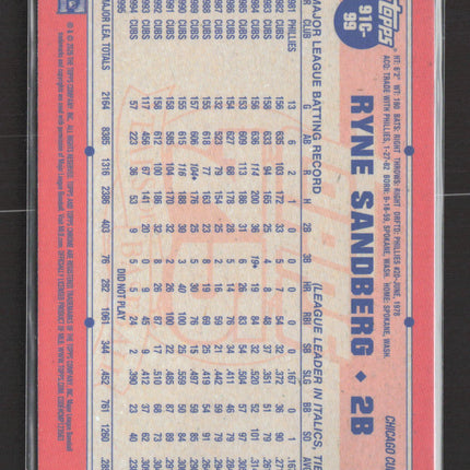 2026 Topps Chrome Platinum Anniversary Ryne Sandberg #91C-99 Mojo
