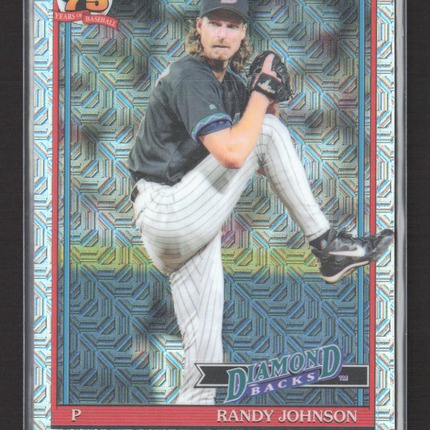 2026 Topps Chrome 75 Years Randy Johnson #91C-77 Silver Pack Mojo Refractor