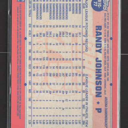 2026 Topps Chrome 75 Years Randy Johnson #91C-77 Silver Pack Mojo Refractor