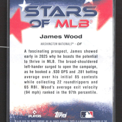 2026 Topps Stars of MLB James Wood #SMLB-17