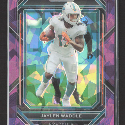 2023 Panini Prizm Jaylen Waddle #181 Pink Mosaic 072/225