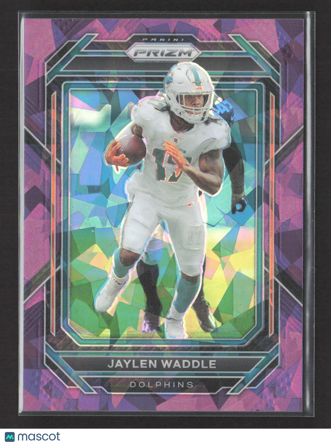 2023 Panini Prizm Jaylen Waddle #181 Pink Mosaic 072/225