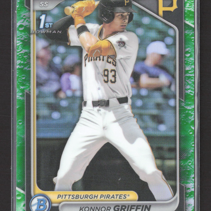 2024 Bowman Chrome Konnor Griffin #BDC-22 Green Lunar Glow Refractor