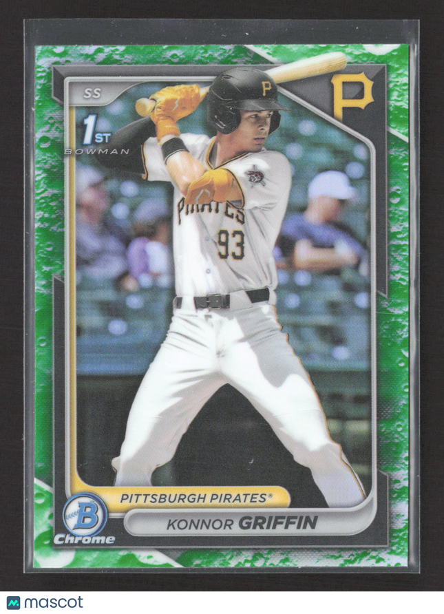 2024 Bowman Chrome Konnor Griffin #BDC-22 Green Lunar Glow Refractor