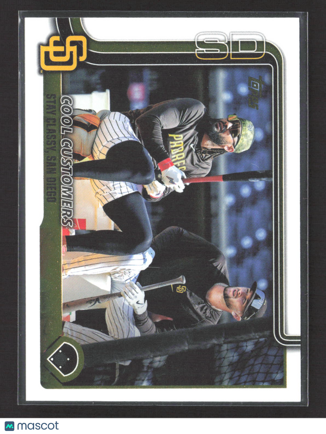 2025 Topps Update Series Jackson Merrill Fernando Tatis Jr. #US221 Golden Mirror