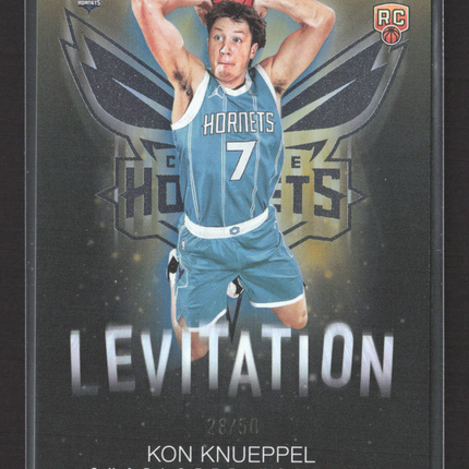 2025 Topps Levitation Kon Knueppel #L-19 RC 28/50 Gold