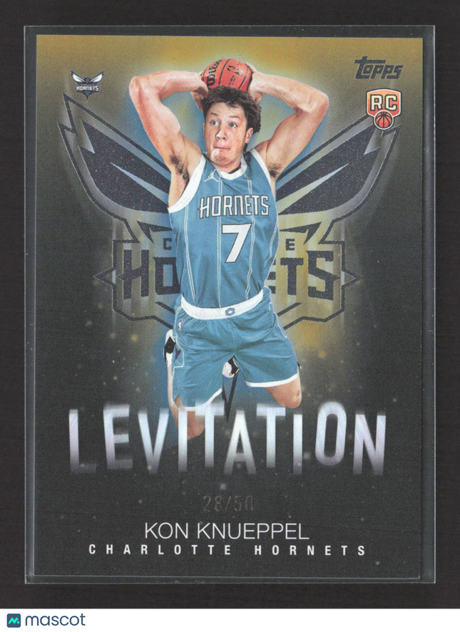 2025 Topps Levitation Kon Knueppel #L-19 RC 28/50 Gold