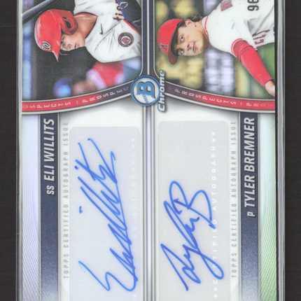 2025 Bowman Draft Chrome Tyler Bremner Eli Willits #PDA-WB Refractor 96/99 Auto