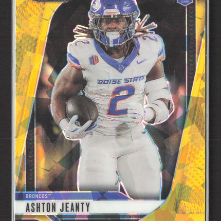 2025 Panini Prizm Draft Picks Ashton Jeanty #13 Yellow Mosaic RC