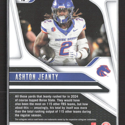 2025 Panini Prizm Draft Picks Ashton Jeanty #13 Yellow Mosaic RC