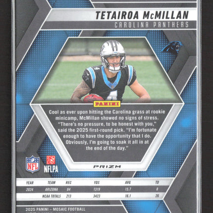 2025 Panini Mosaic Prizm Tetairoa McMillan #309 RC