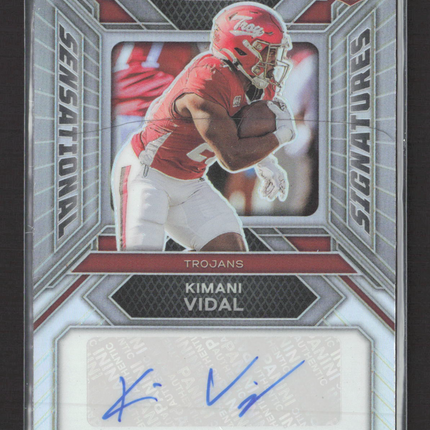 2024 Panini Prizm Draft Picks Sensational Signatures Kimani Vidal #SS-KVL RC