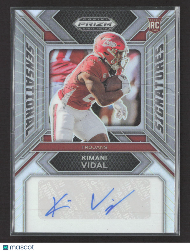 2024 Panini Prizm Draft Picks Sensational Signatures Kimani Vidal #SS-KVL RC
