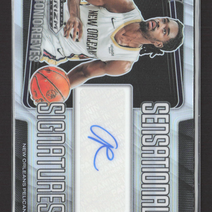 2025 Panini Prizm Black Sensational Signatures Antonio Reeves #SS-REE RC