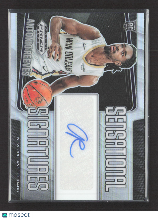 2025 Panini Prizm Black Sensational Signatures Antonio Reeves #SS-REE RC