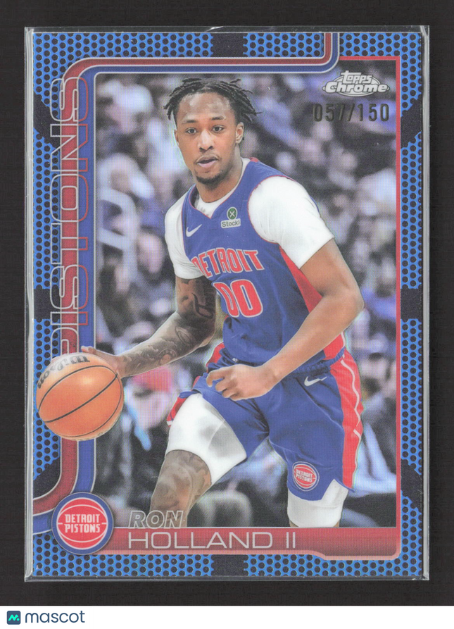 2025 Topps Chrome Ron Holland II #16 Blue Sonar Refractor 057/150
