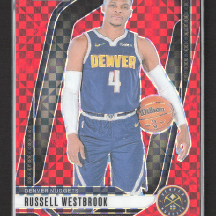 2024 Panini Prizm Russell Westbrook #157 Red Checkerboard 16/75